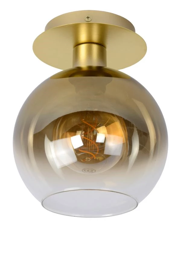 Lucide MARIUS - Flush ceiling light - 1xE27 - Matt Gold / Brass - off